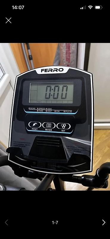 Ferro elliptical trenajor - Üfüqi pedallı, iki hərəkətli tutacaqlı - şəkil 5