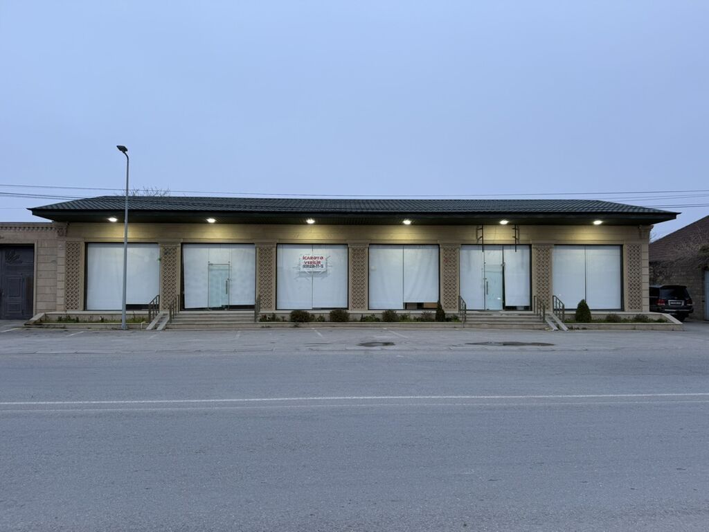 İcarəyə verilir – geniş vitrinli ticarət/obyekt sahəsi -