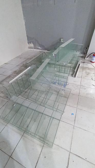 Şüşə vitrİN bölmələri və rəflər dəsti 13 ədəd - Material: şəffaf bərk - şəkil 2