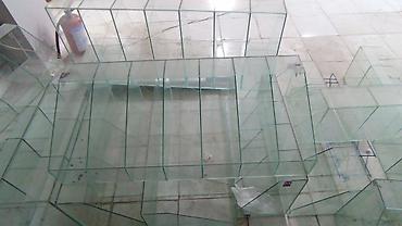 Şüşə vitrİN bölmələri və rəflər dəsti 13 ədəd - Material: şəffaf bərk - şəkil 3