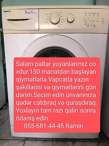Paltaryuyan maşın Beko, 6 kq, İşlənmiş, Avtomat, Qurutma var, Pulsuz çatdırılma - şəkil 2