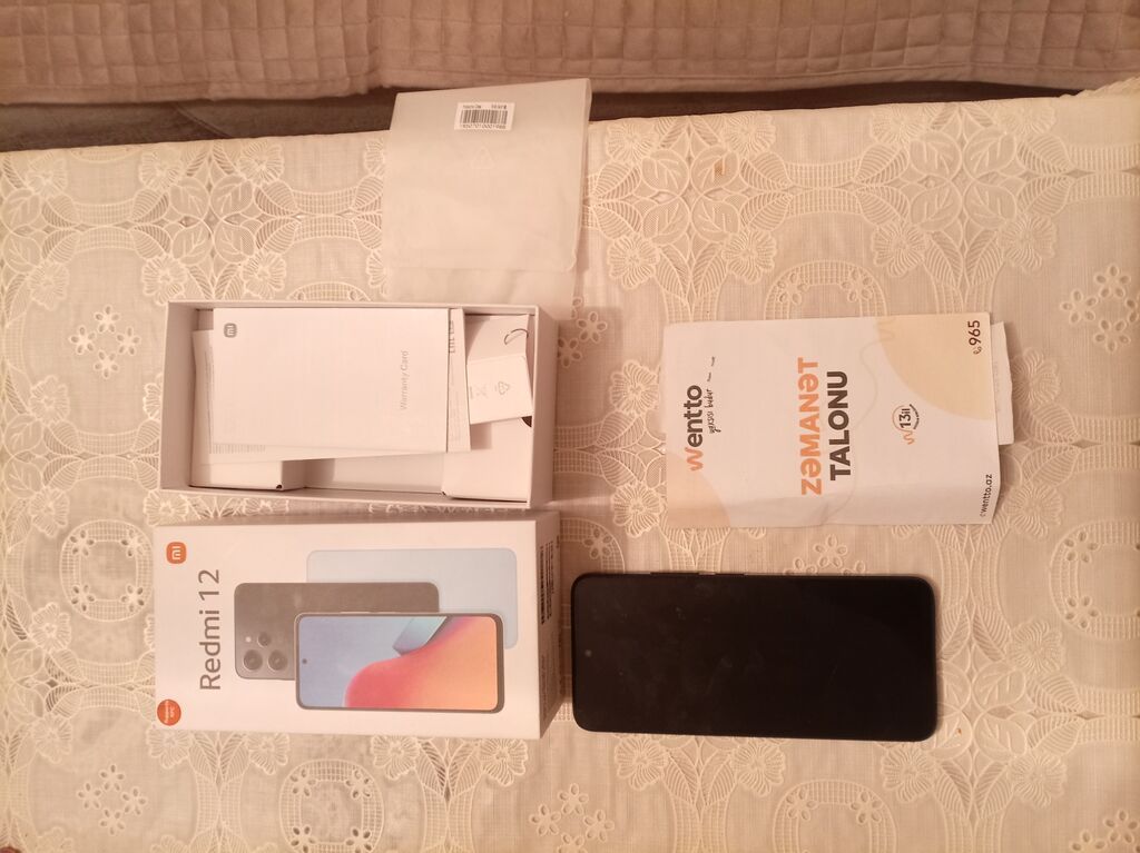 Redmi 12, 256 GB, rəng - Qara, Sənədlərlə