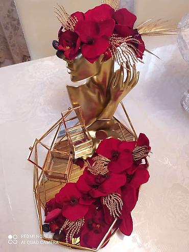 Şirniyyat vitrin qutuları və hədiyyə səbətləri üçün dekorativ set - - şəkil 4