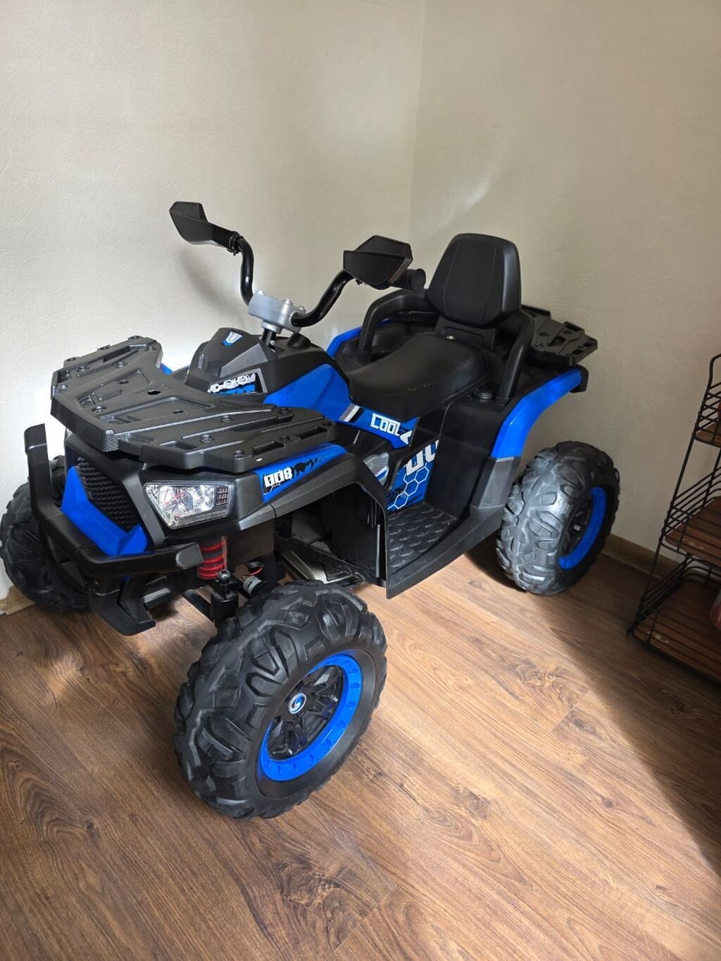 Uşaq üçün elektrikli ATV (kvadrotsikl) - Rəng: mavi-qara - Güclü