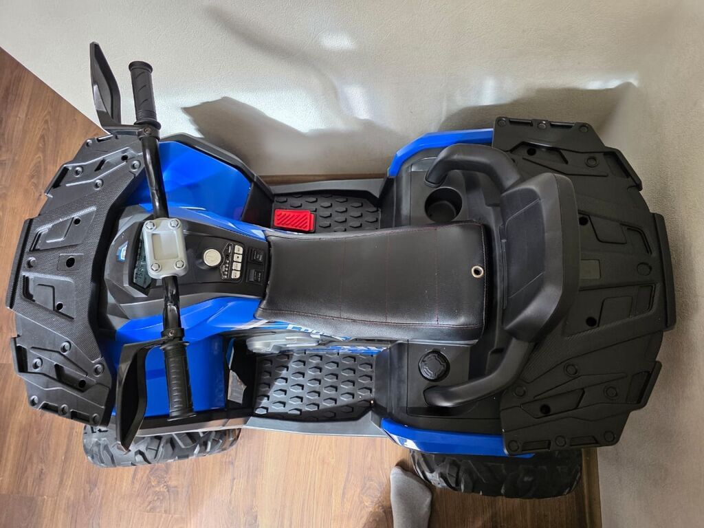 Uşaq üçün elektrikli kvadrosikl (batareyalı) - Rəng: mavi/qara - 4