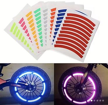 Velosiped təkəri üçün reflektor yapışdırıcı zolaqlar Məhsul təsviri - şəkil 2