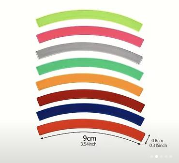 Velosiped təkəri üçün reflektor yapışdırıcı zolaqlar Məhsul təsviri - şəkil 3