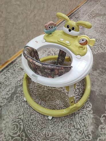 Uşaq gəzdirəci / manej - Rəng: açıq yaşıl və ağ - Dairəvi baza və 6 - şəkil 2