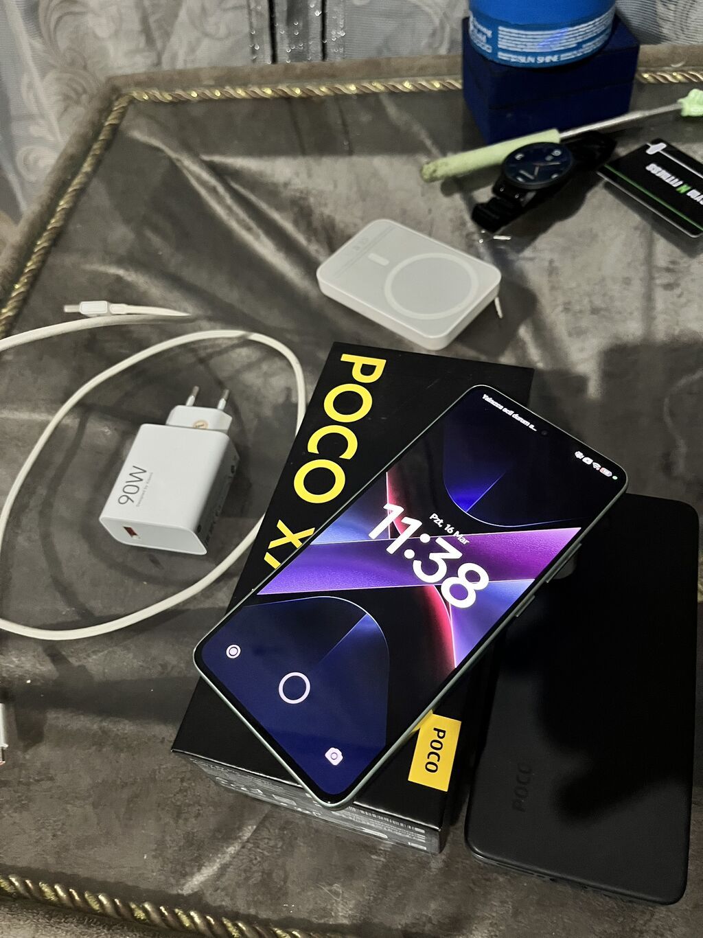 Poco X7 Pro, 256 GB, rəng - Yaşıl, Barmaq izi, Face ID