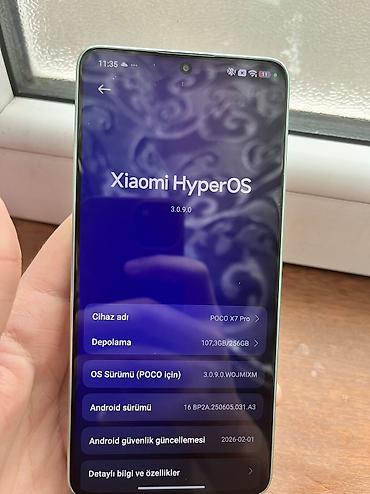 Poco X7 Pro, 256 GB, rəng - Yaşıl, Barmaq izi, Face ID - şəkil 4