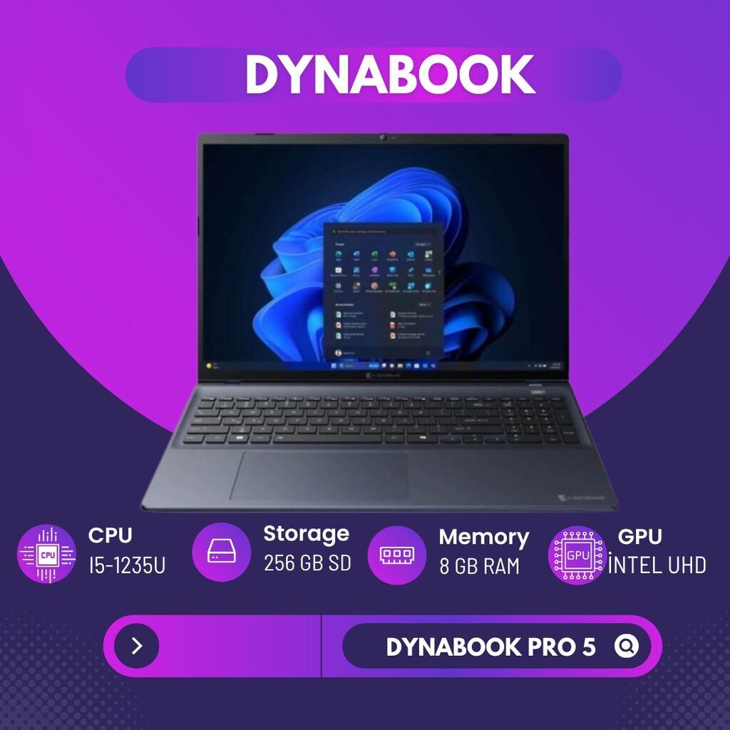 Yeni Toshiba, 15.6 ", Intel Core i5, 256 GB, Ünvandan götürmə, Ödənişli çatdırılma, Rayonlara çatdırılma