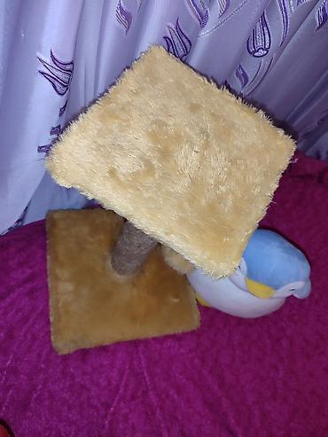 Pişik üçün tirma və oyun stanoku - Material: sisal iplə bərkidilmiş - şəkil 4