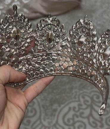 Swarovski qaşlarla gəlin tacı, baha alinib Ukraynada. klassik kraliça - şəkil 4