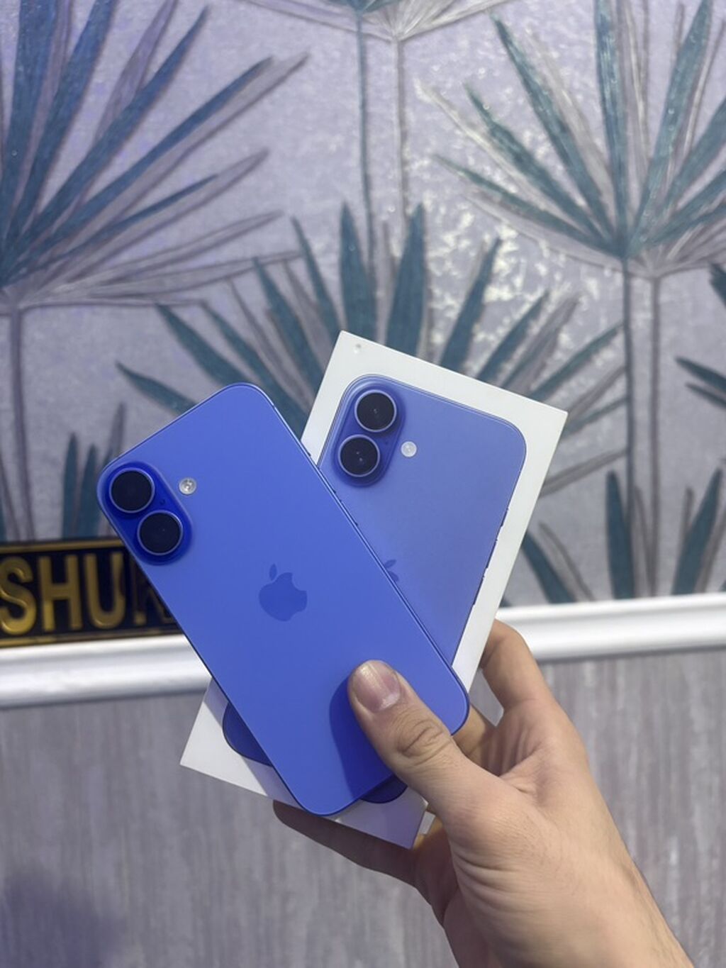 IPhone 16, 128 GB, Mavi, Zəmanət, Barmaq izi, Simsiz şarj