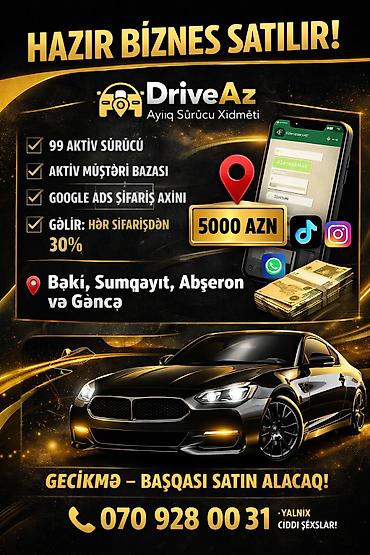 🚨 HAZIR QAZANC GƏTİRƏN BİZNES SATILIR — GECİKMƏ! 🚘 DriveAz Ayıq Sürücü - şəkil 2
