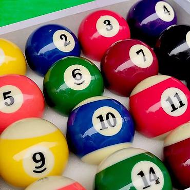 Bilyard topları dəsti – 16 ədəd Amerikan Bilyard Topu 57MM - Klassik - şəkil 5