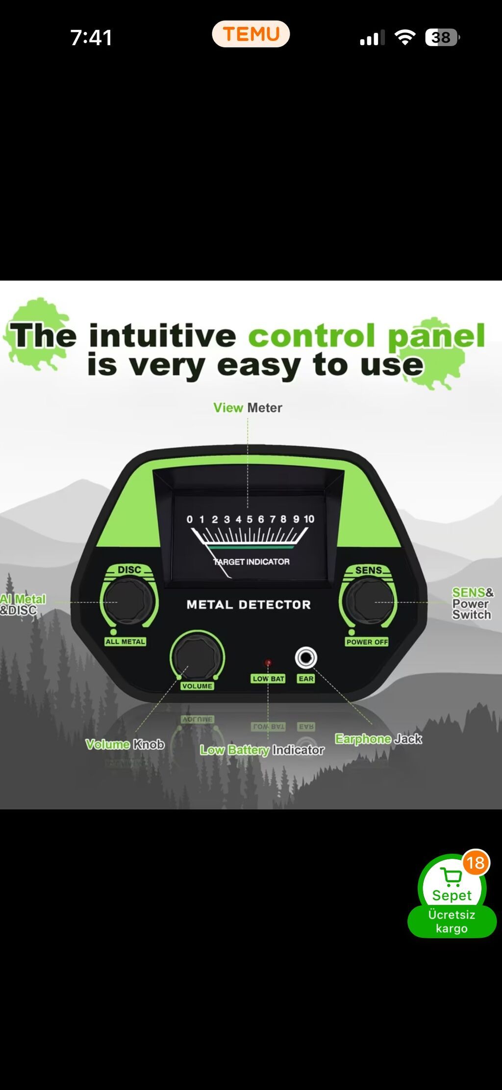 Dedector satılır 110 Azn