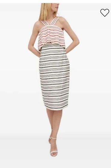 Zolaqlı iki parçalı qadın dəsti Sisley - Üst: Geniş, ikili askalı - şəkil 2