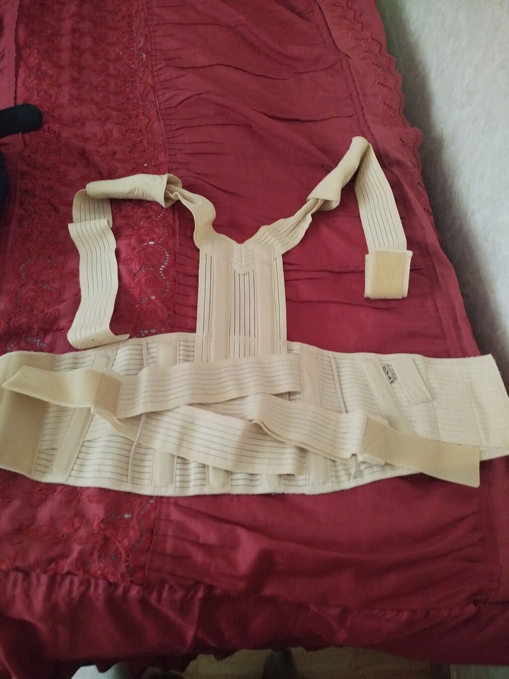 Ortopedik bel və duruş korrektor kəməri - Material: elastik