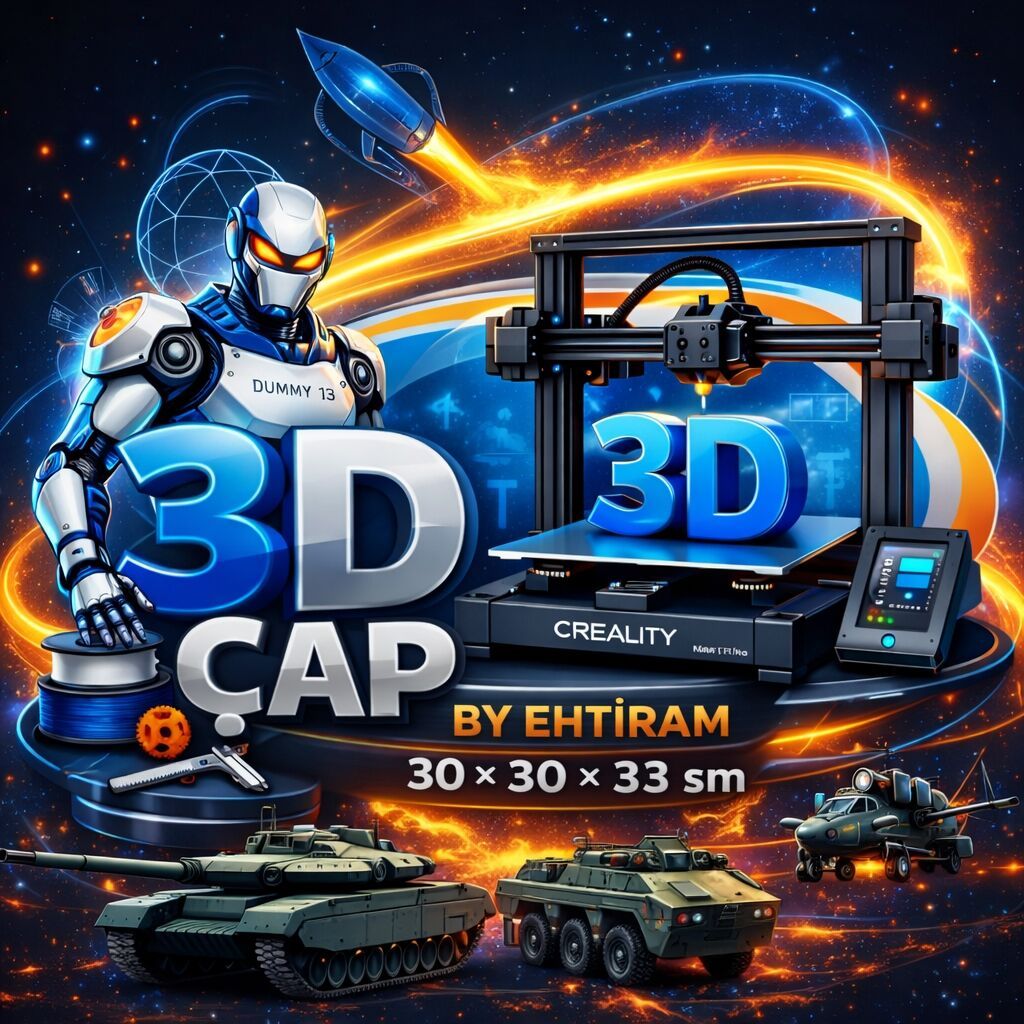 3D çap ilə istənilən fiqurlar, detallar,maşının tapılmayan hissələri