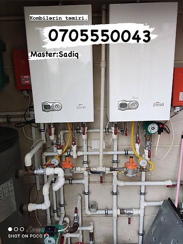 Kombi ustasi Kombi ustası Комби мастер Kombi servis Boiler repairman - şəkil 2