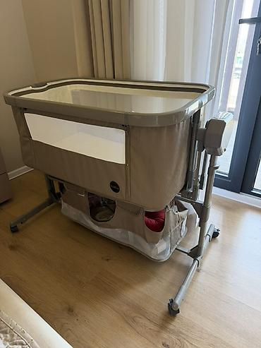 Oğlan və qız üçün, Dördbucaq, Beşik, Dəstsiz, Matras ilə, Yellənmə mexanizm ilə - şəkil 2