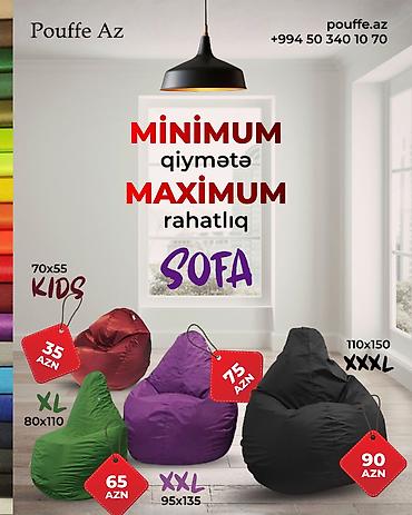 Yeni, Pufik-kreslo, Kredit yoxdur, Ödənişli çatdırılma - şəkil 2