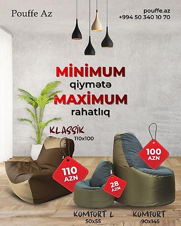 Yeni, Pufik-kreslo, Kredit yoxdur, Ödənişli çatdırılma - şəkil 5