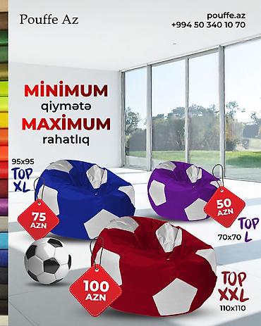 Yeni, Pufik-kreslo, Kredit yoxdur, Ödənişli çatdırılma - şəkil 3