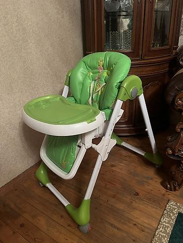 Uşaq yemək stulu – yaşıl rəngdə, şirin zürafə naxışlı. Xüsusiyyətlər - şəkil 2