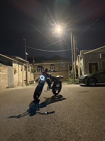 Elektrik velosipedi – retro-moto üslublu şəhər/kross hibrid - şəkil 3