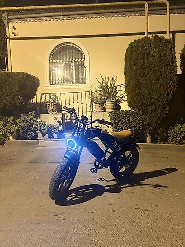 Elektrik velosipedi – retro-moto üslublu şəhər/kross hibrid - şəkil 4