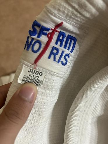 Judo kimono dəsti – SFAM NORIS (Fransa) 190sm cırığı, söküyü, ləkəsi - şəkil 3