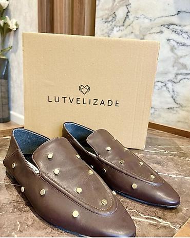 Lutvelizade qadin mokasinləri - Rəng: tünd qəhvəyi - Material: hamar - şəkil 2