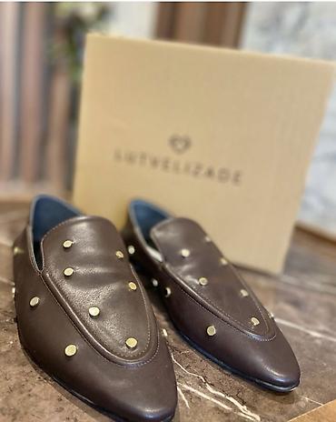 Lutvelizade qadin mokasinləri - Rəng: tünd qəhvəyi - Material: hamar - şəkil 4