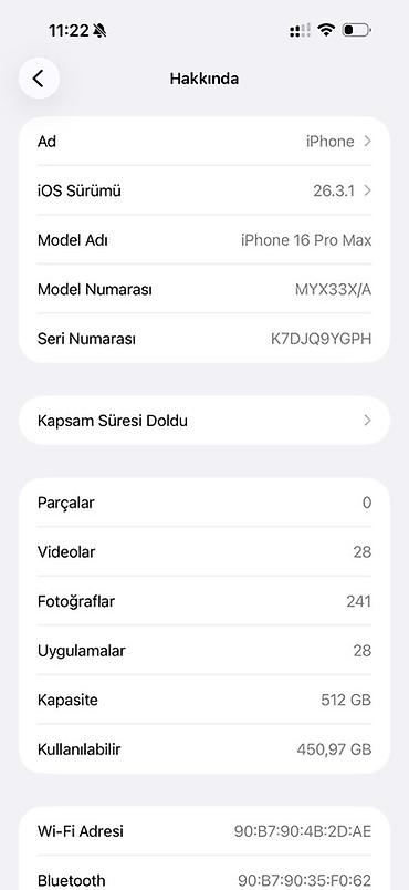 IPhone 16 Pro Max, 512 GB, Space Gray, Barmaq izi, Simsiz şarj, Face ID - şəkil 3