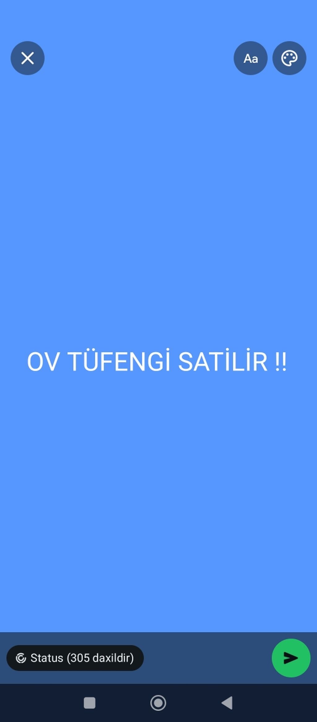 Elan: Ov tüfəngi satılır Yenidir .8atimdir . üstünde kabra ve 27gulle