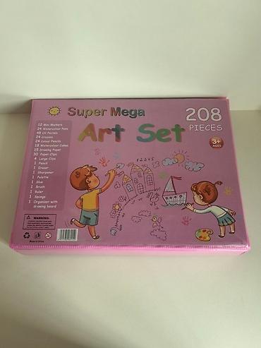 208 hissədən ibarət "Super Mega Art Set" dəsti, uşaqların - şəkil 2