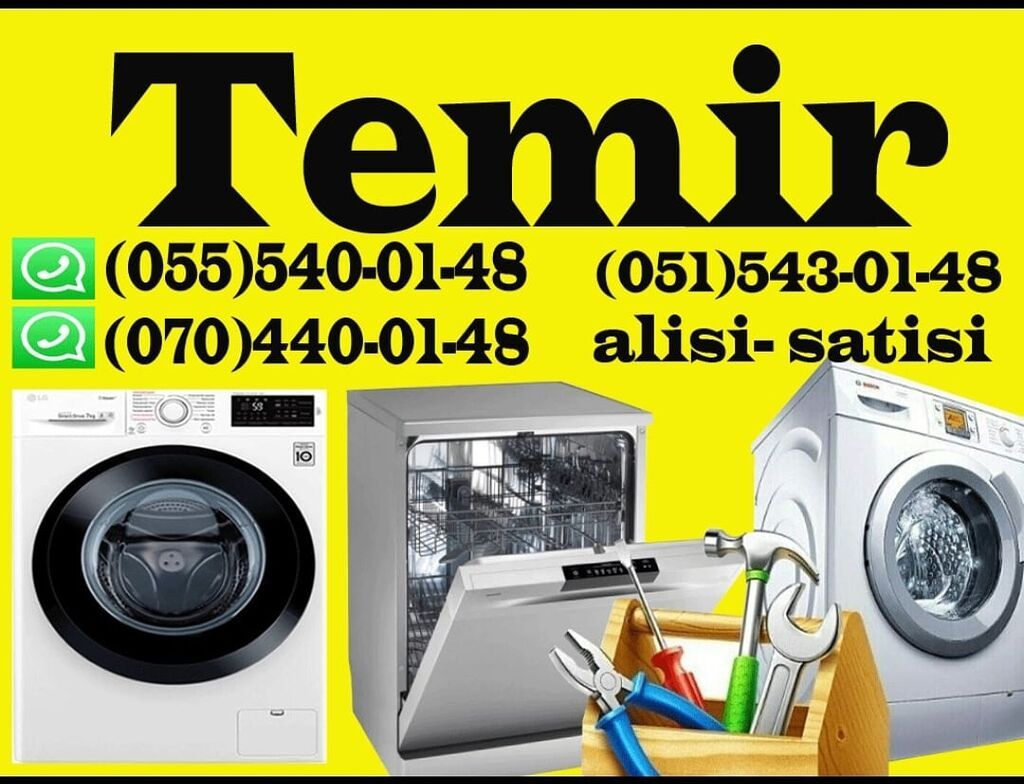 Hər madel paltaryuyan masin təmiri.İstənilən unvanlara gəlirik. Butun