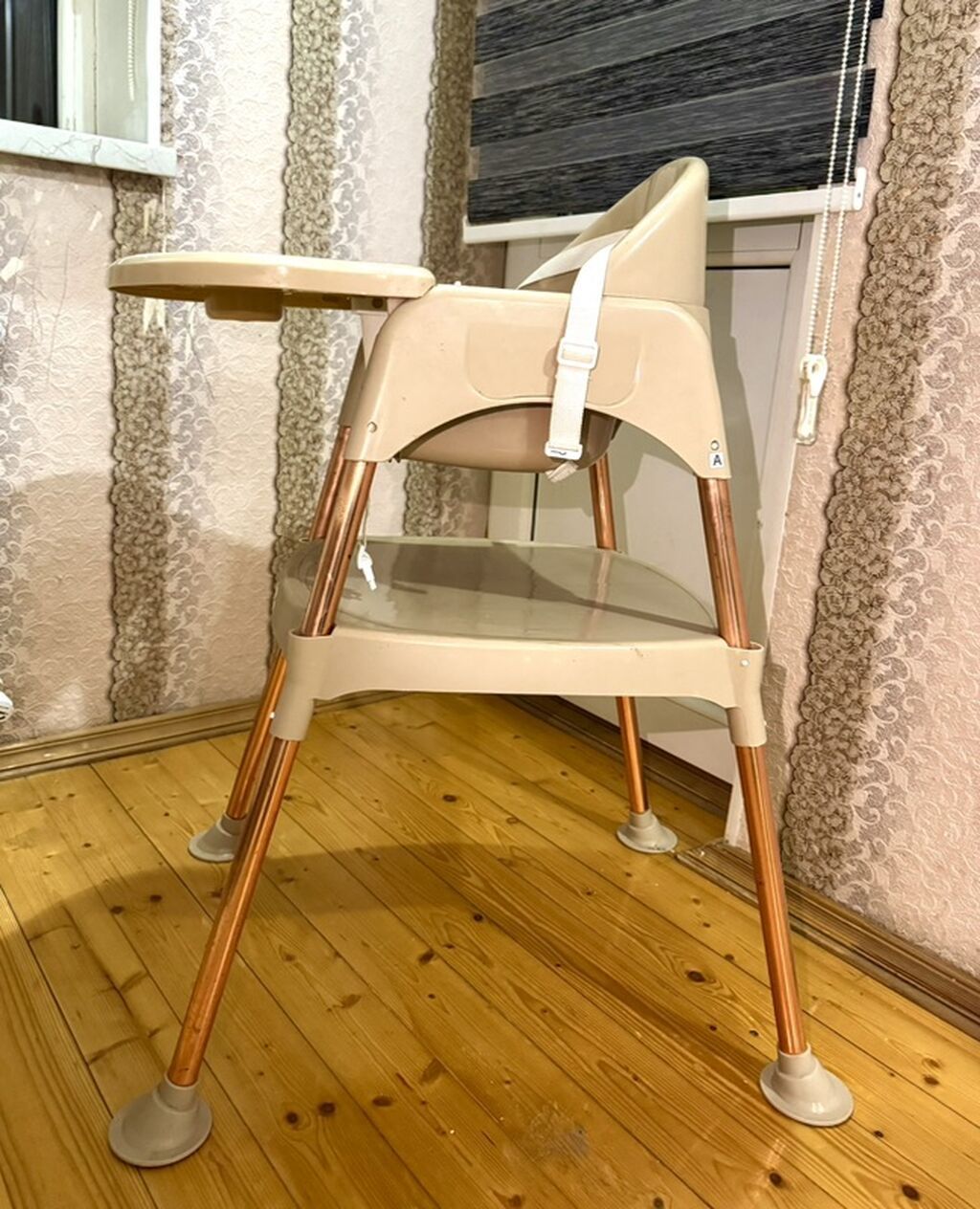 Uşaq yemək stolu və oturacağı Heç bir problemi yoxdur, kəməri