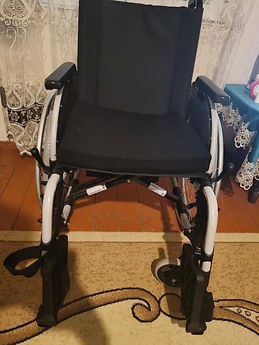 Manual əlil arabası - Yüngül və möhkəm metal konstruksiya - Qatlana - şəkil 2