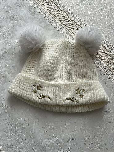 LC Waikiki uşaq papağı - Rəng: krem-ağ - Material: trikotaj - şəkil 3