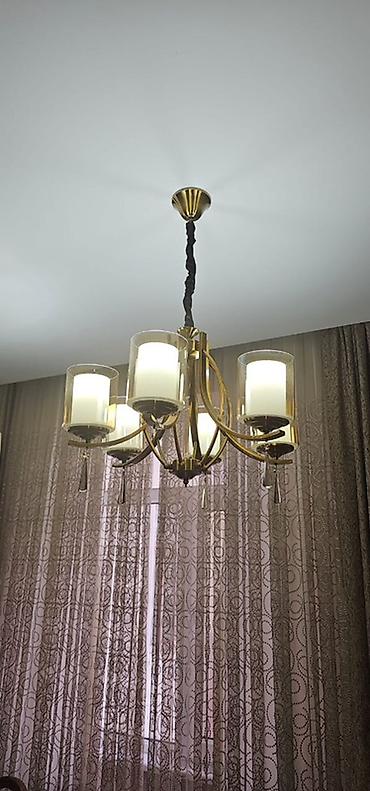 Çılçıraq, 6 lampa, Metal - şəkil 3