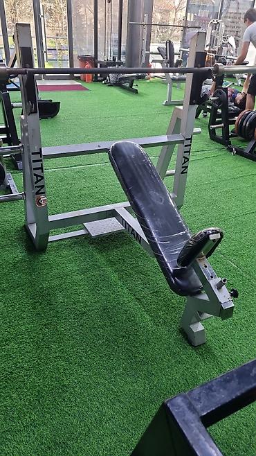 Peşəkar trenajor avadanlıqları – TITAN brendi - Ştanq üçün skamya - şəkil 2