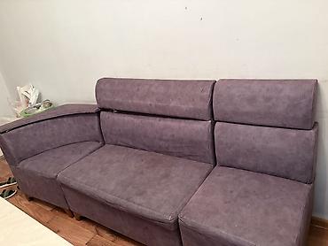 Künc divan, İşlənmiş, Bazalı, Vеlur parça, Çatdırılma yoxdur - şəkil 3