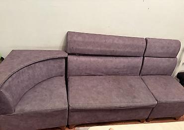 Künc divan, İşlənmiş, Bazalı, Vеlur parça, Çatdırılma yoxdur - şəkil 4