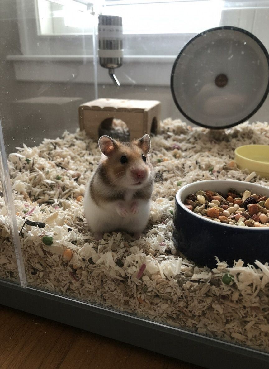 Ev heyvanı – hamster Xüsusiyyətlər: - Növ: uzun tüklü Suriya hamstri