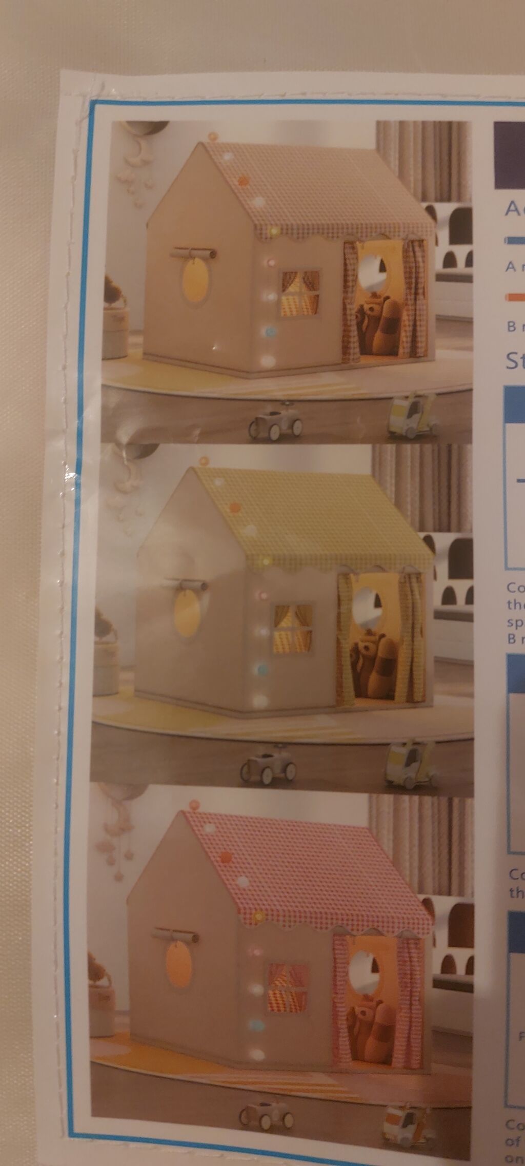 Uşaq oyun çadırı – ev formasında Məlumat: - Ölçülər: uzunluq 120 sm