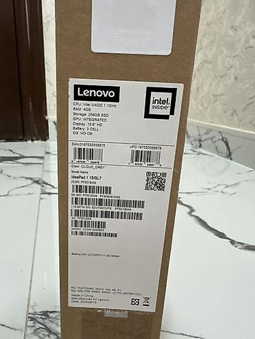 Yeni Lenovo IdeaPad, 15.6 ", Intel Celeron, 256 GB, Ödənişli çatdırılma - şəkil 4