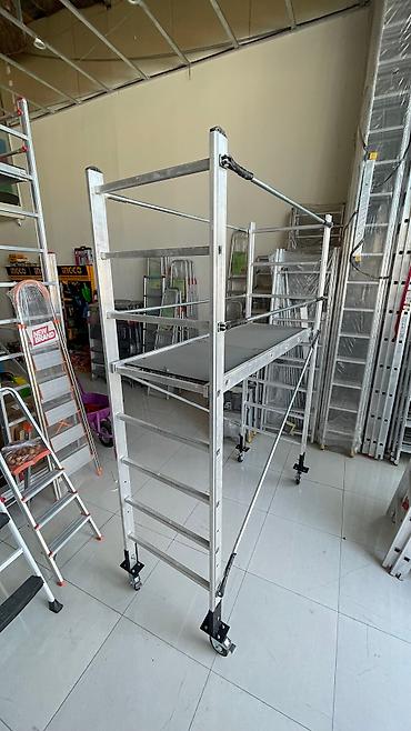 İskələ (ayaqaltı. Lesa təkərli) Ensiz təkərli lesa Qapılardan rahat - şəkil 3